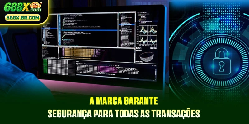 A marca garante segurança para todas as transações