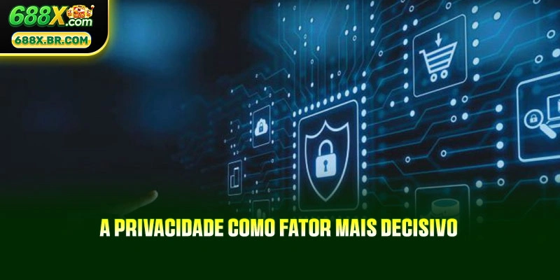 A privacidade como fator mais decisivo