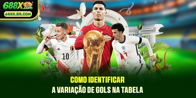 Como identificar a variação de gols na tabela