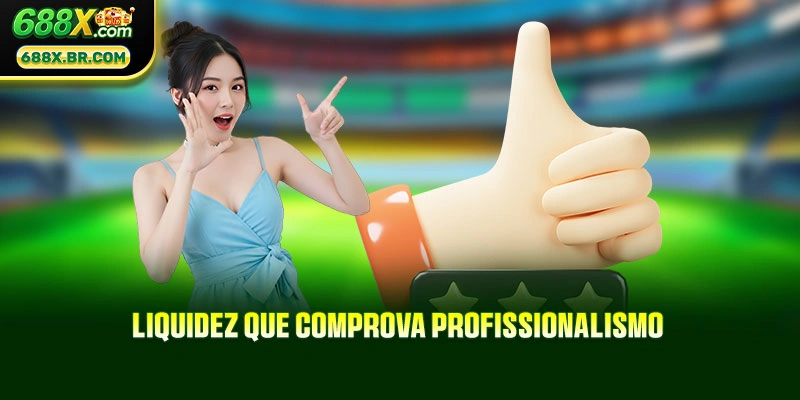 Liquidez que comprova profissionalismo