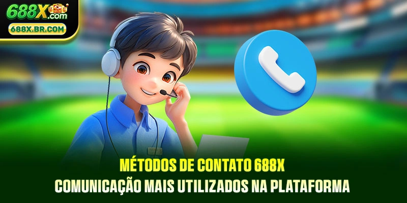Métodos de contato 688X comunicação mais utilizados na plataforma